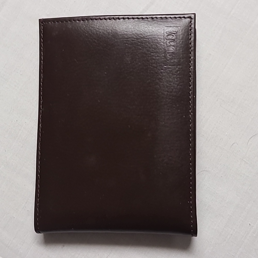 Vintage Mundi Nappa Cowhide Brown Leather Wallet NWOT